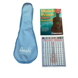 Amahi Ocean Ukulele Soprano And Ukulele Learning Book Chords Chart